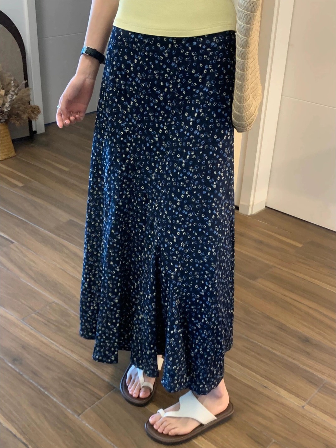 Plus Size A-lijn midi-rok met  - Midi Skirt Floral recensie en prijs