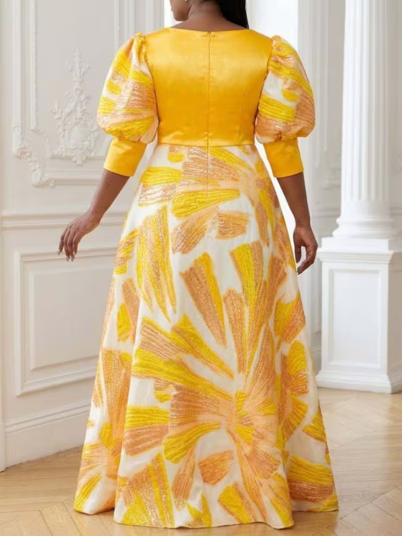 Plus Size Dames Maxi Jurk van  - Romper Floral Print recensie en prijs