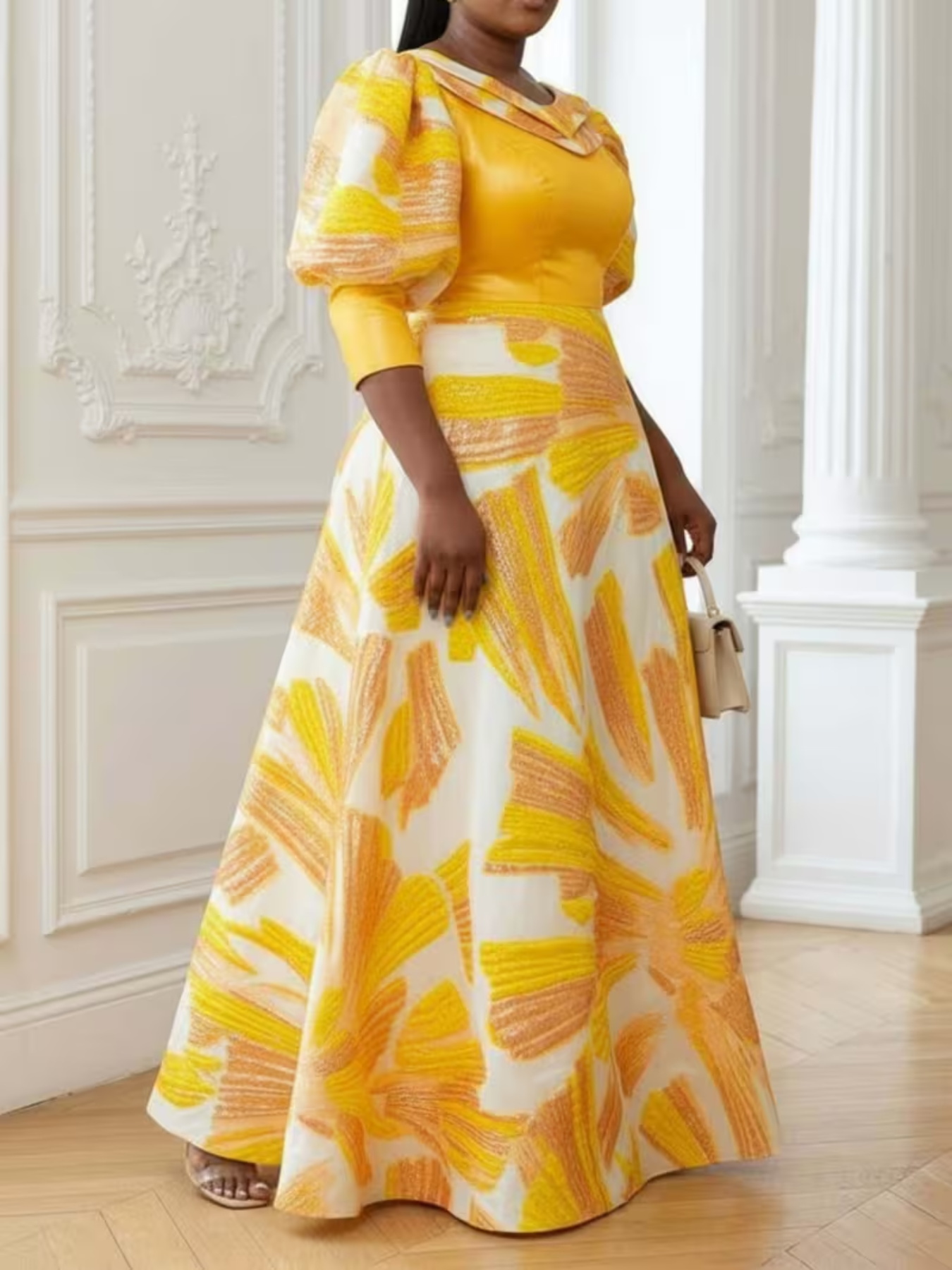 Plus Size Dames Maxi Jurk van  - Romper Floral Print recensie en prijs