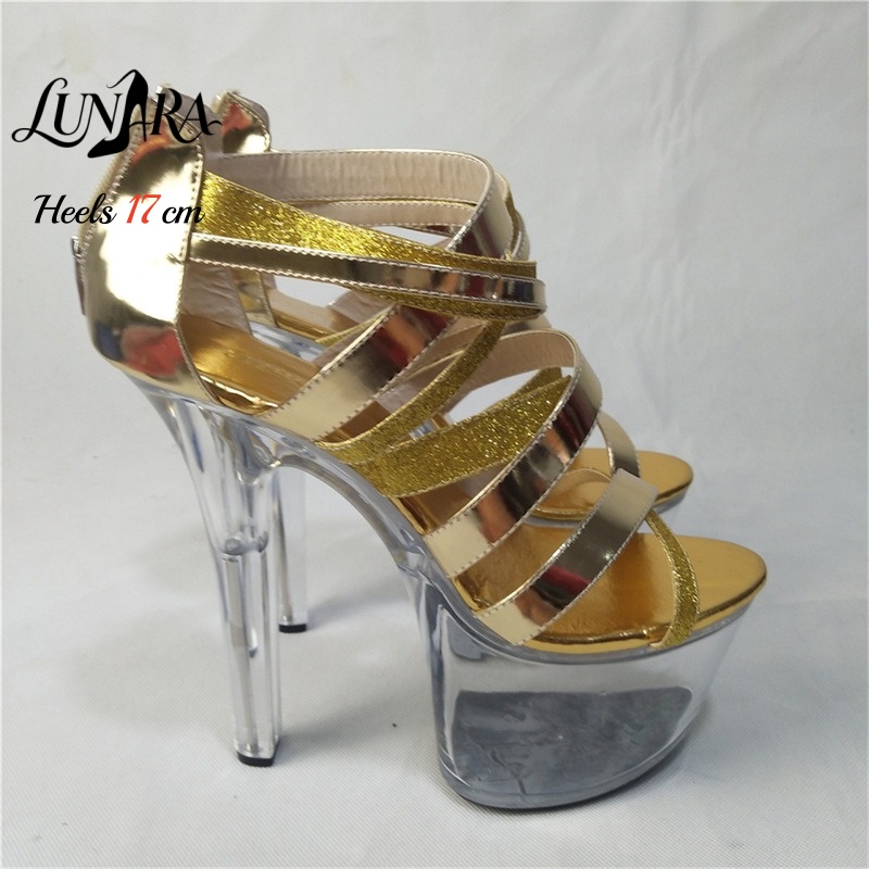 17 cm/7 inch goud metallic str - Sandal Strappy Heeled recensie en prijs