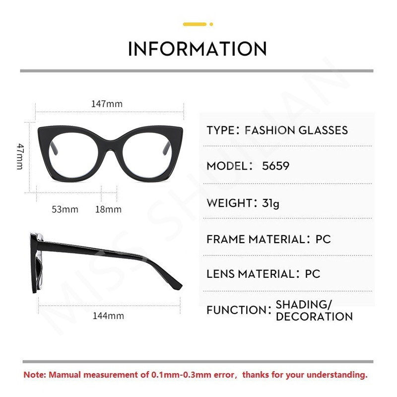 Nieuwe modieuze damesbrillen t - Sunglasses Cat Eye recensie en prijs