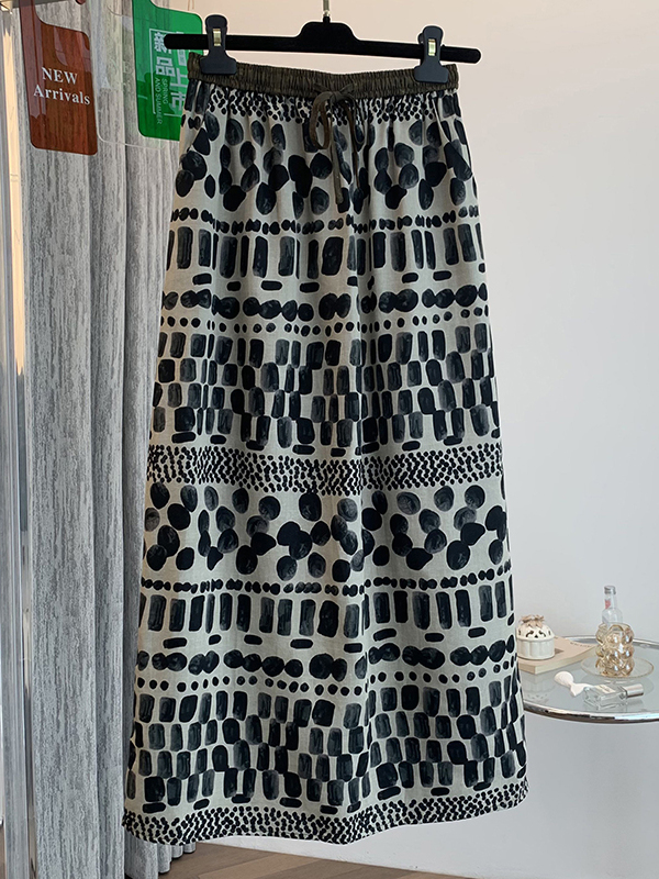 Retro bloemenprint losse licht - Midi Skirt Floral recensie en prijs