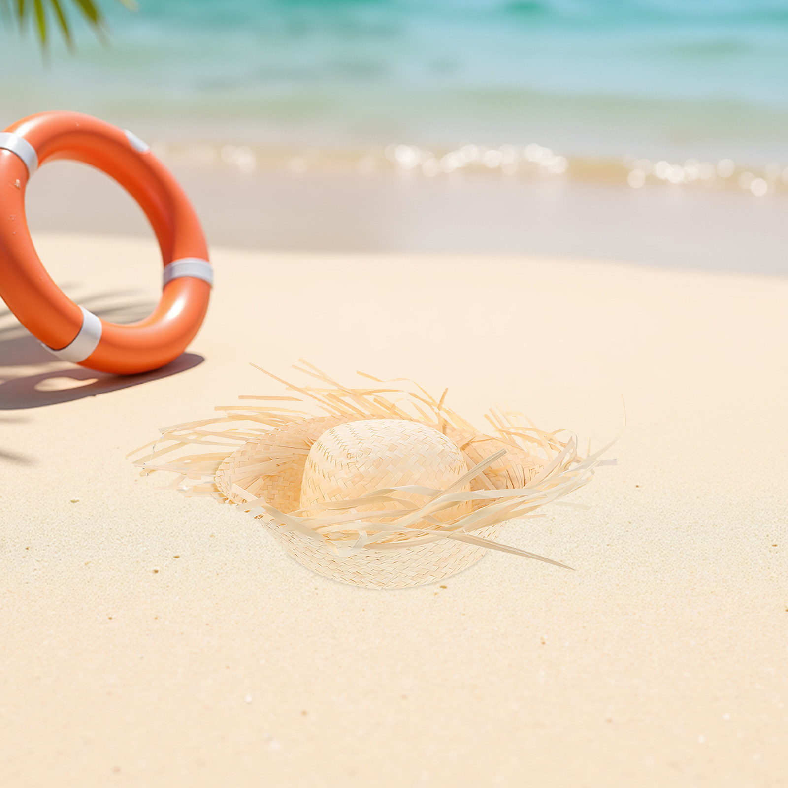 2 stuks Hawaiiaanse strohoed,  - Hat Floppy Wide recensie en prijs